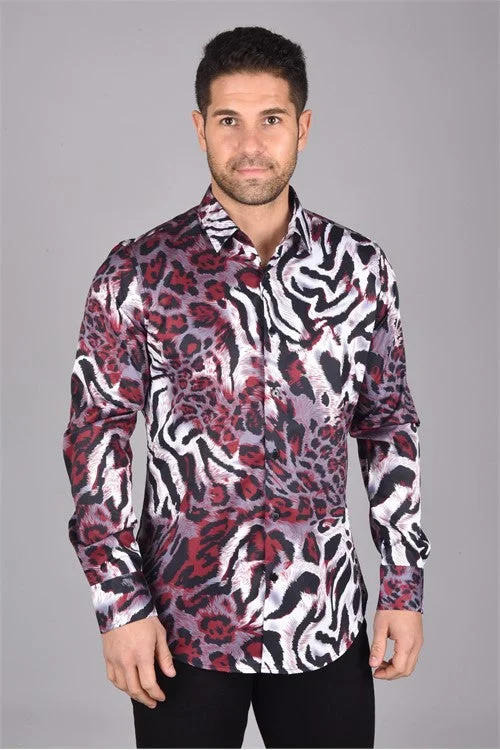 Platini Men's Long Sleeve Shirt - SJL7082 (Plus Size)