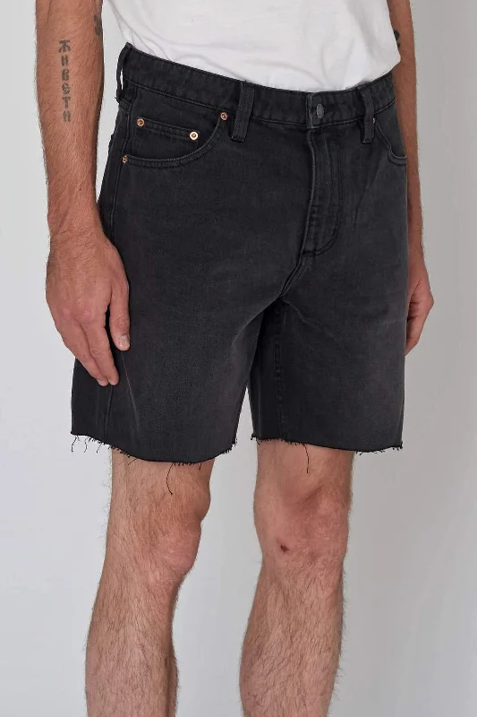 ROLLAS Mens Ezy Denim Short Black Stone