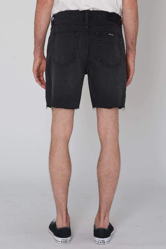 ROLLAS Mens Ezy Denim Short Black Stone