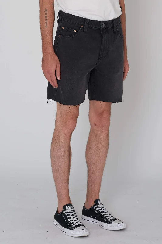 ROLLAS Mens Ezy Denim Short Black Stone