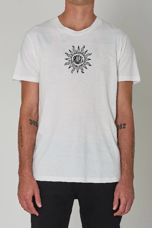 ROLLAS Mens Sun Logo Tee - Vintage White