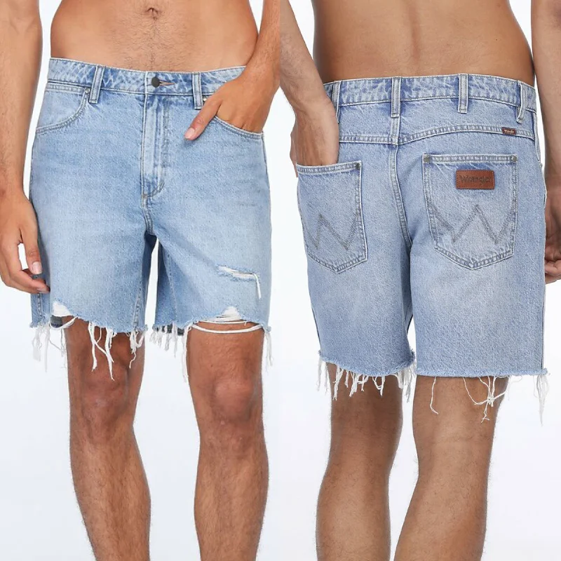 WRANGLER Mens Eazy Straight Denim Shorts - Wild