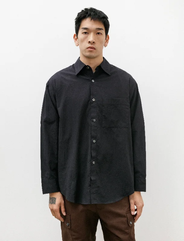 Doris Shirt Mini Seersucker Black