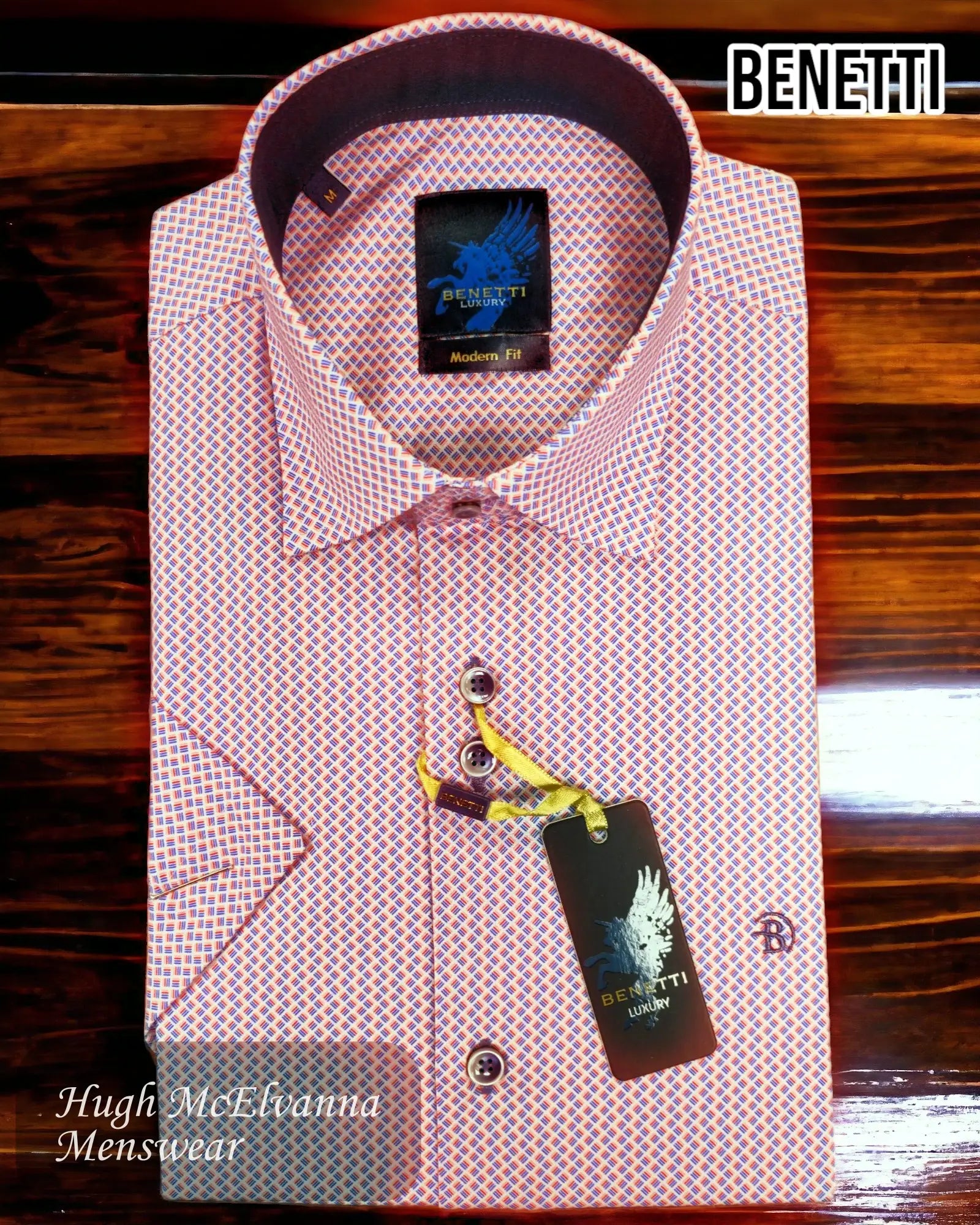 Benetti LUKE ROSE Short Sleeve Shirt