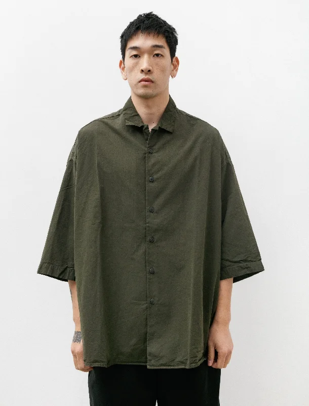 April Shirt Paper Cotton Dark Khaki