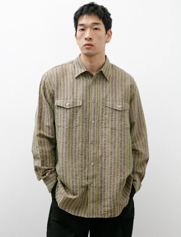 W Pocket Shirt Beige