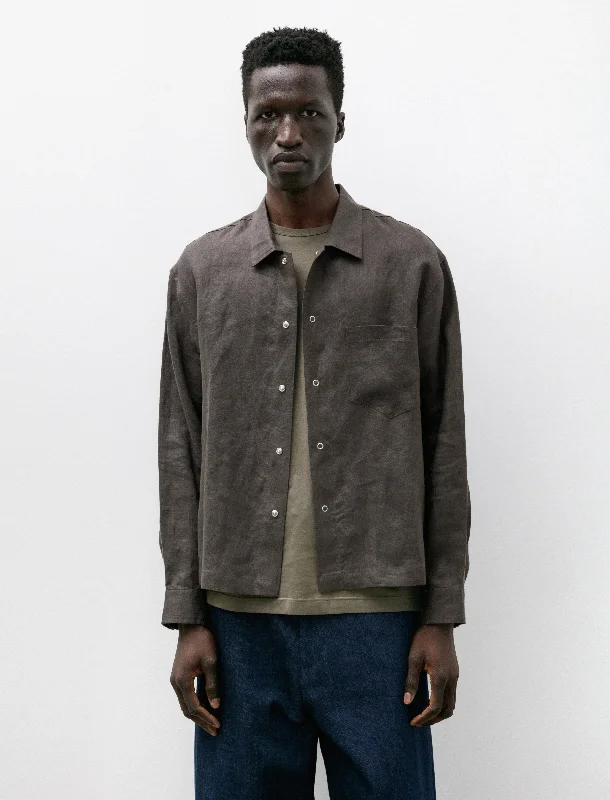 Workshop Shirt Smoke Linen