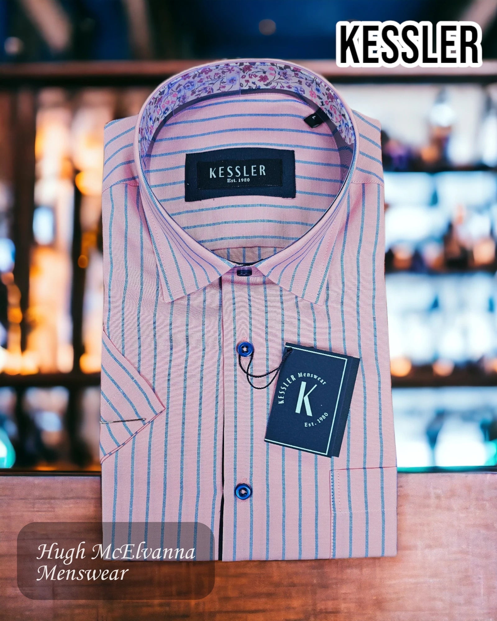 KESSLER Pink Short Sleeve Shirt - 6073-1