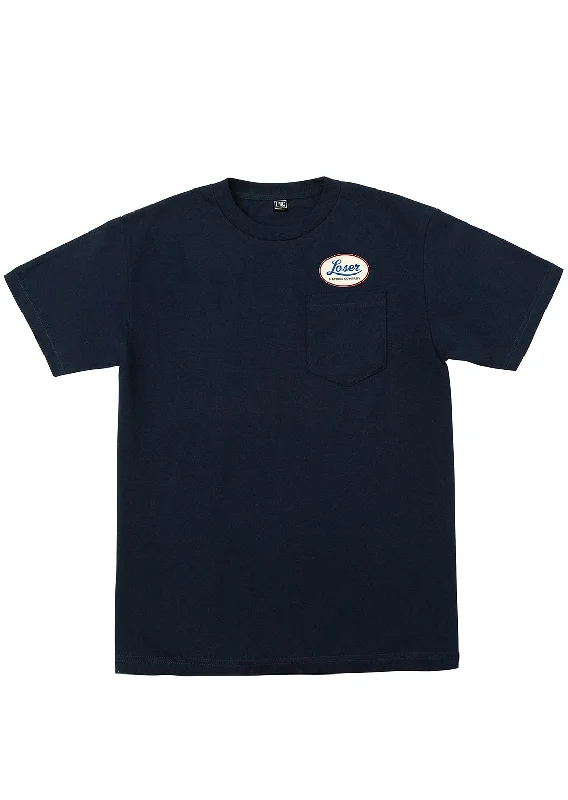 Looser Machine Men's Oil Lines Pocket T-Shirt