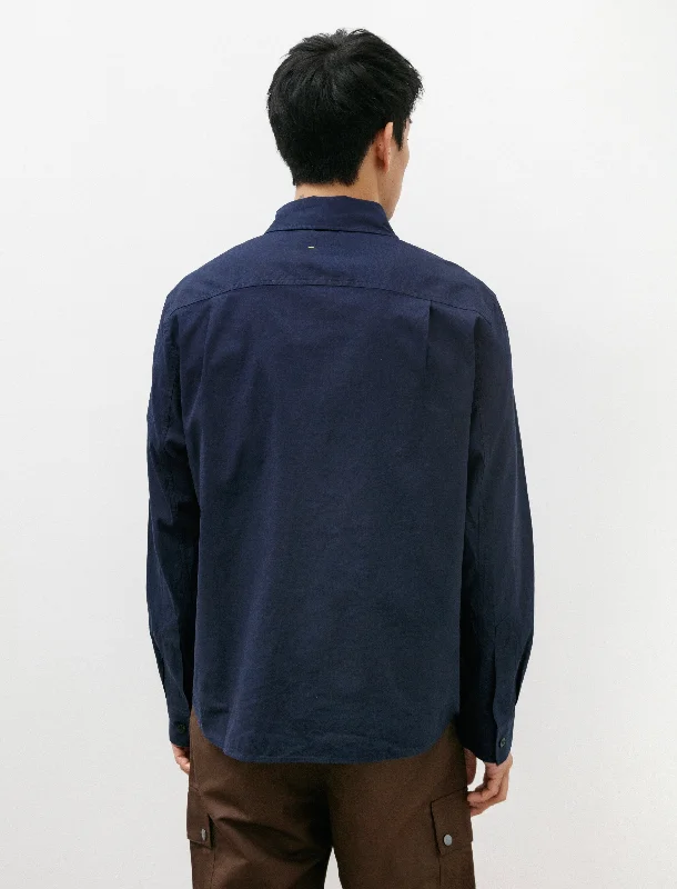 MHL Overall Shirt Indigo Cotton Plainweave