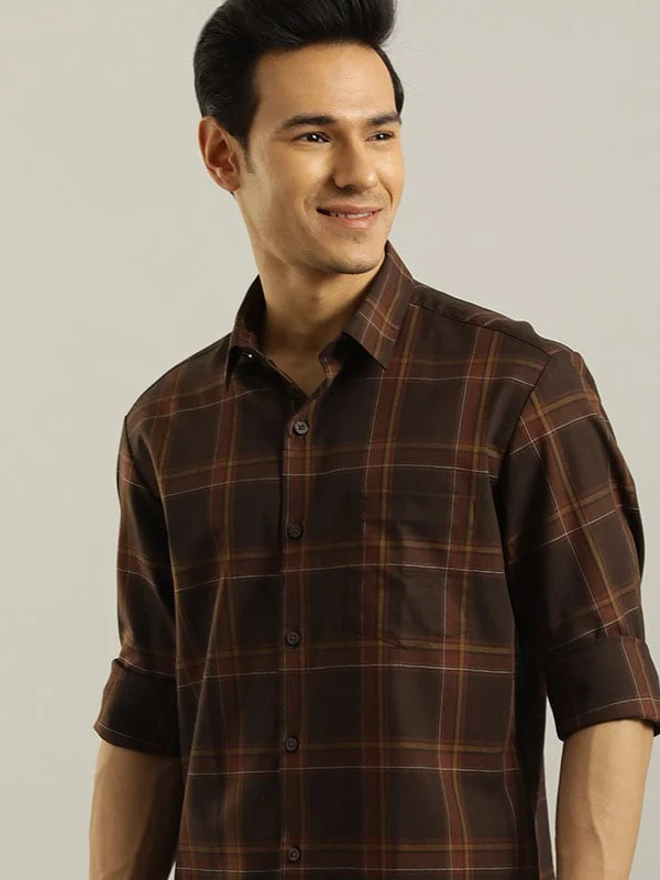 Men Checked Full Sleeve Cotton Shirt