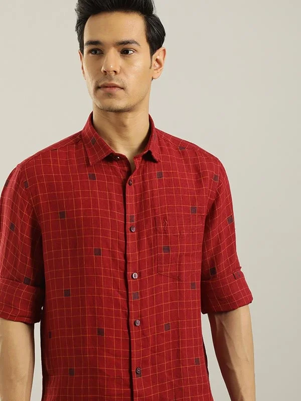 Men Checked Full Sleeve Cotton Shirt