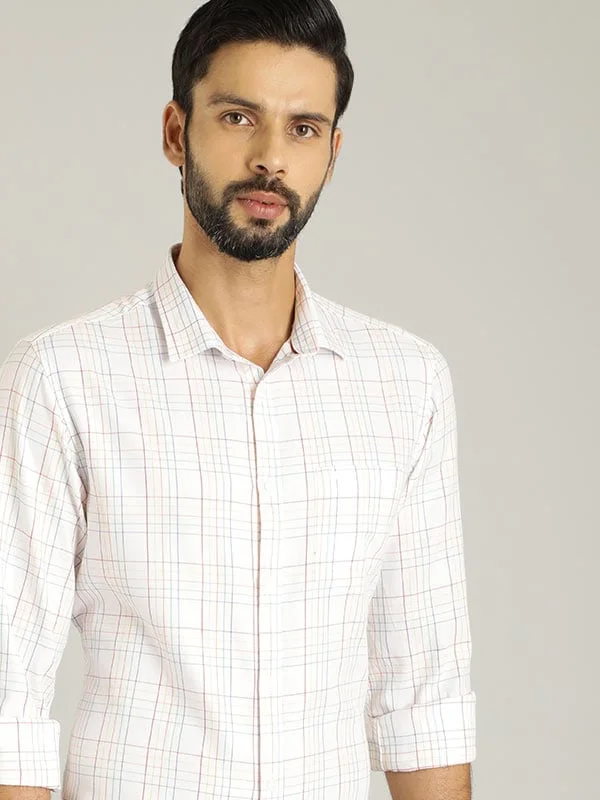 Men Checked Full Sleeve Cotton Shirt