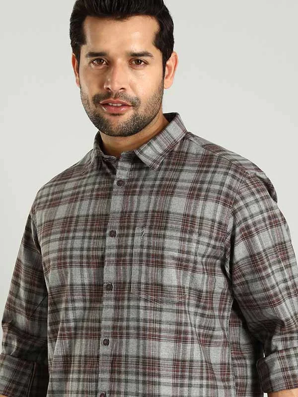 Men Checked Full Sleeve Cotton Shirt