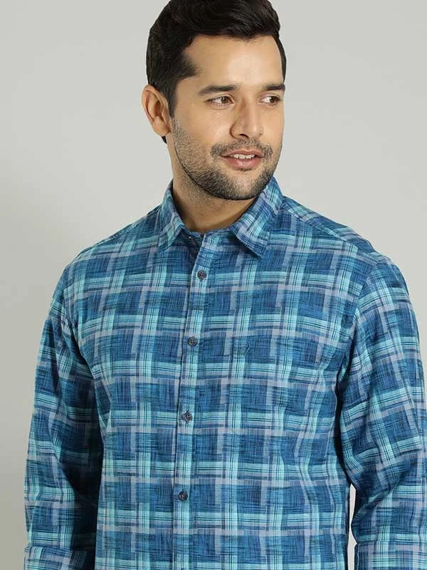 Men Checked Full Sleeve Cotton Shirt