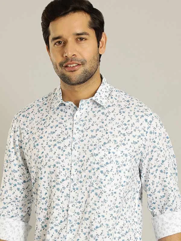 Men Printed Full Sleeve Cotton Blend Shirt