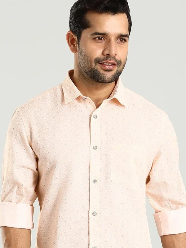 Men Printed Full Sleeve Cotton Blend Shirt