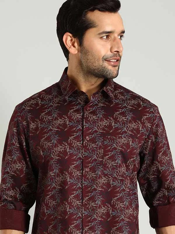 Men Printed Full Sleeve Cotton Blend Shirt