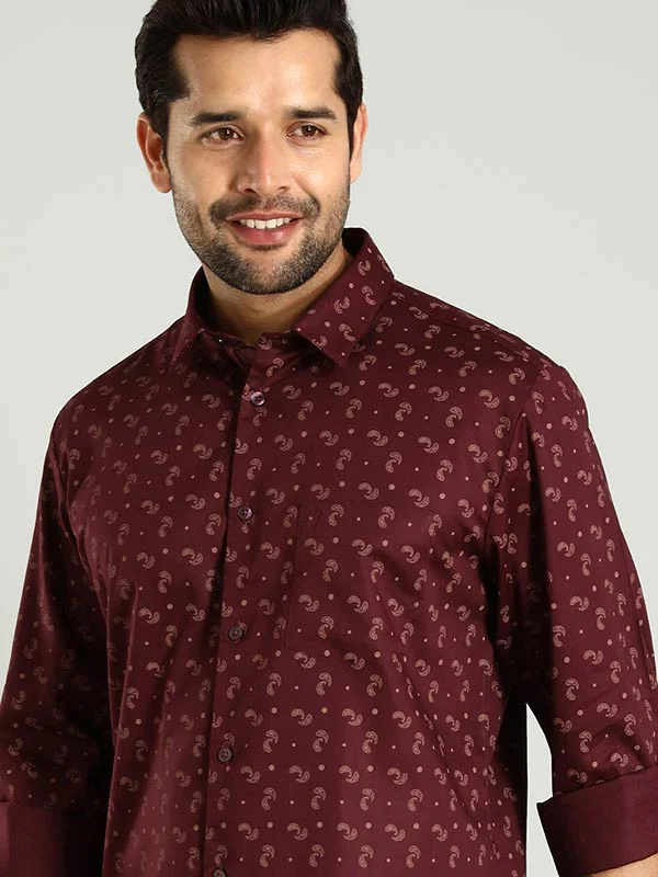 Men Printed Full Sleeve Cotton Blend Shirt