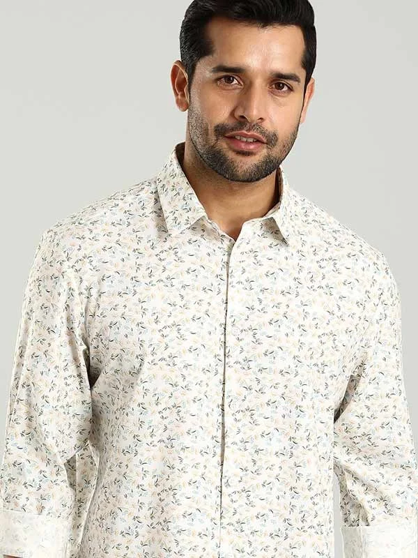 Men Printed Full Sleeve Cotton Blend Shirt