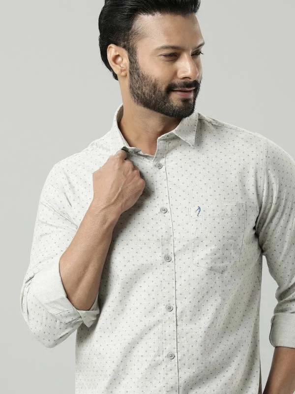 Men Printed Full Sleeve Cotton Shirt