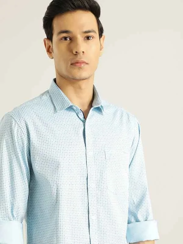 Men Printed Full Sleeve Cotton Shirt