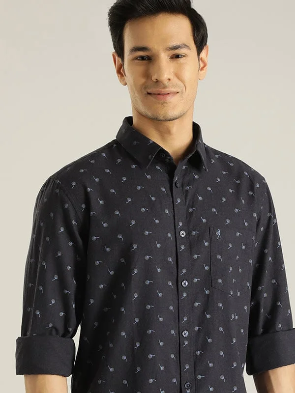 Men Printed Full Sleeve Cotton Shirt