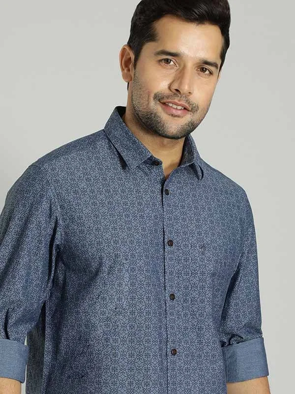 Men Printed Full Sleeve Cotton Shirt