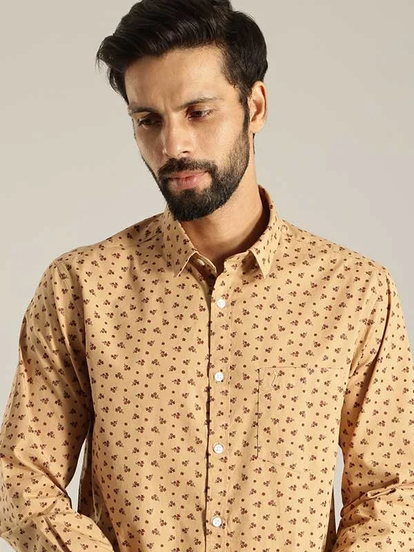 Men Printed Full Sleeve Cotton Shirt