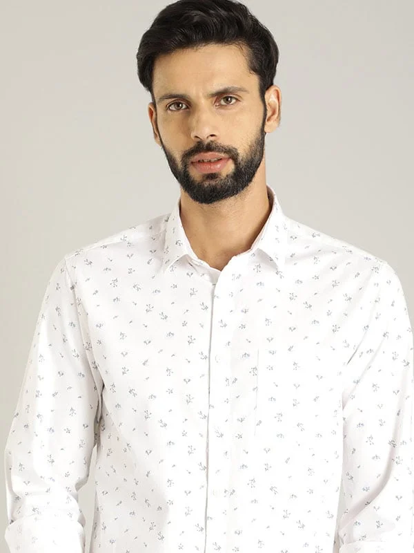 Men Printed Full Sleeve Cotton Shirt