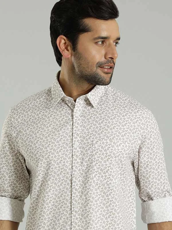 Men Printed Full Sleeve Cotton Shirt