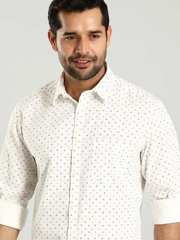 Men Printed Full Sleeve Cotton Shirt