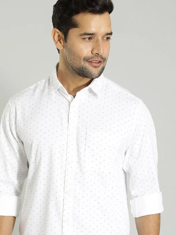 Men Printed Full Sleeve Cotton Shirt