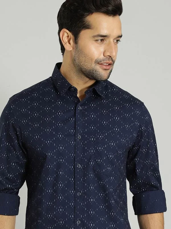 Men Printed Full Sleeve Cotton Shirt