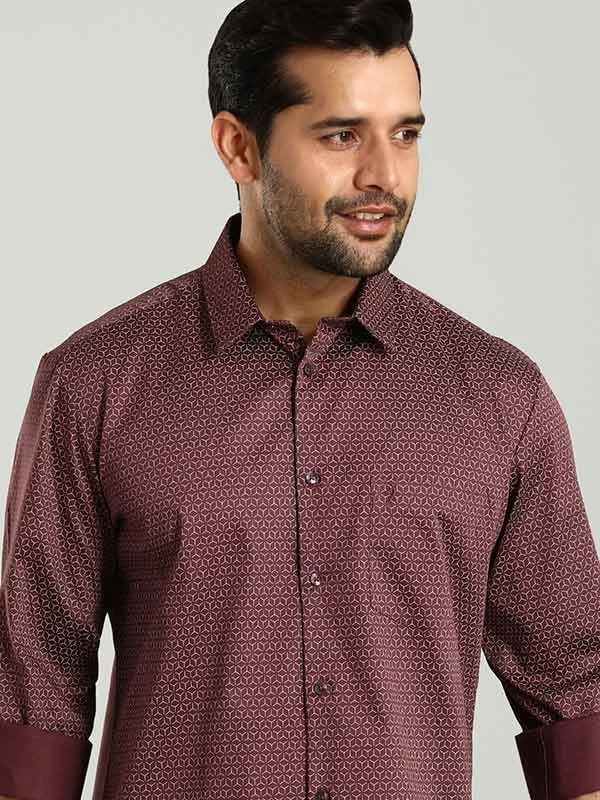 Men Printed Full Sleeve Cotton Stretch Shirt