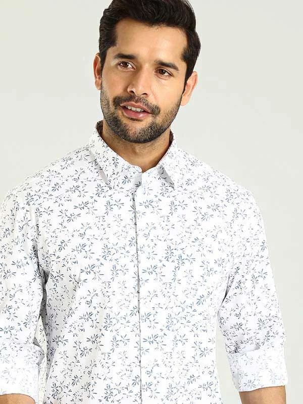 Men Printed Full Sleeve Cotton Stretch Shirt