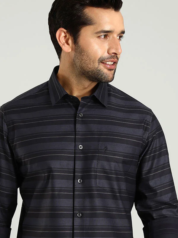 Men Striped Full Sleeve Cotton Shirt