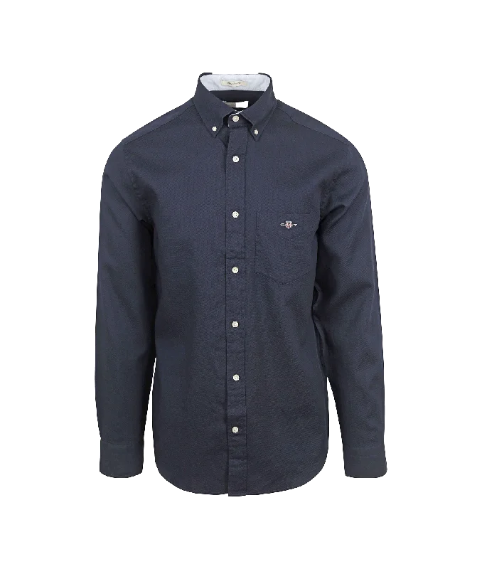 Casual Shirt Honeycomb Texture - Navy