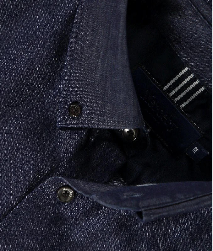 Masonwood Soft Touch Chambray Shirt - Navy