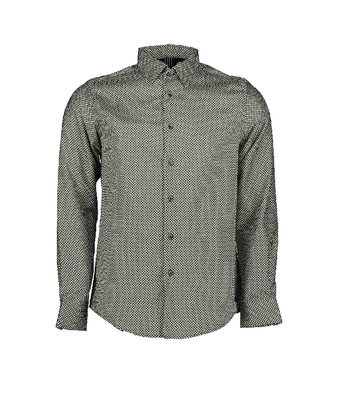 Erlac Archive Geo Print Shirt - Green