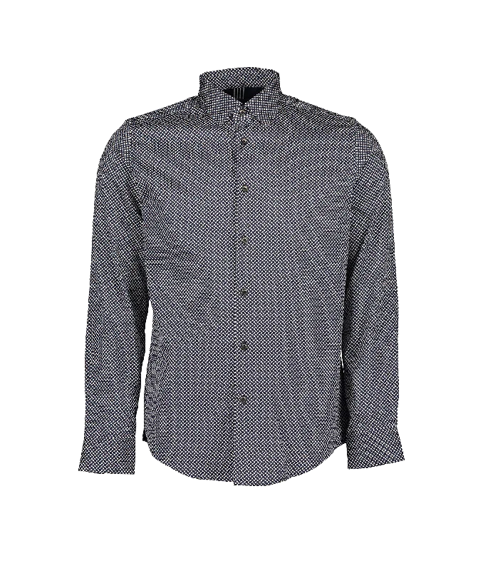 Erlac Archive Geo Print Shirt - Navy