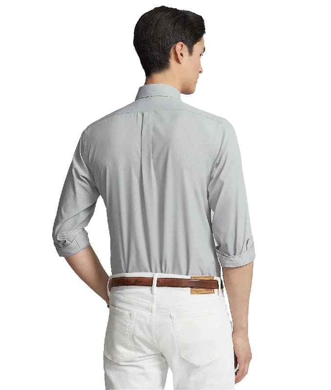 Classic Fit Performance Twill Shirt - Grey