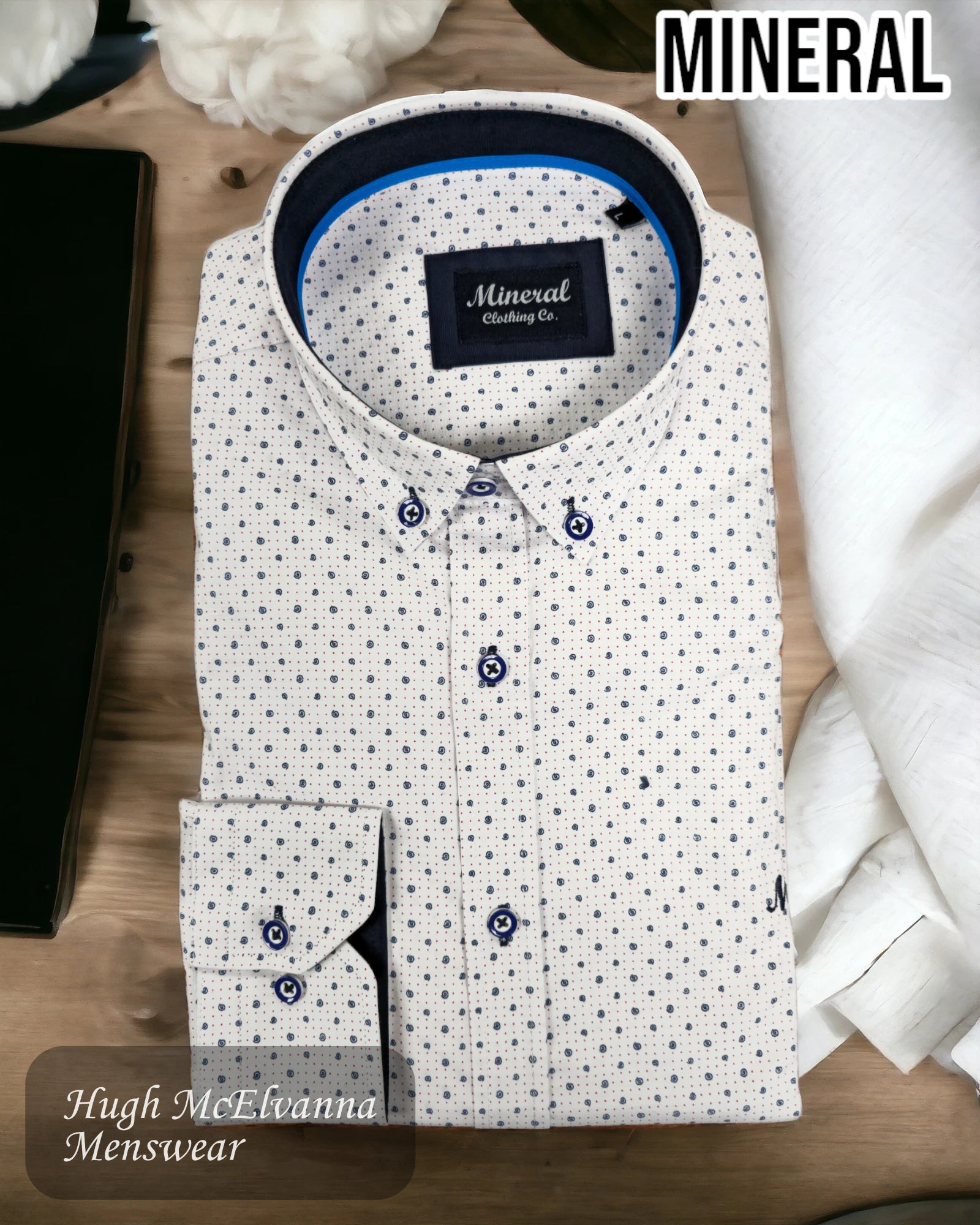 Mineral White Print Shirt - REVOLVER