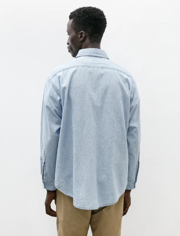 Chambray Work Shirt Chambray Bleached