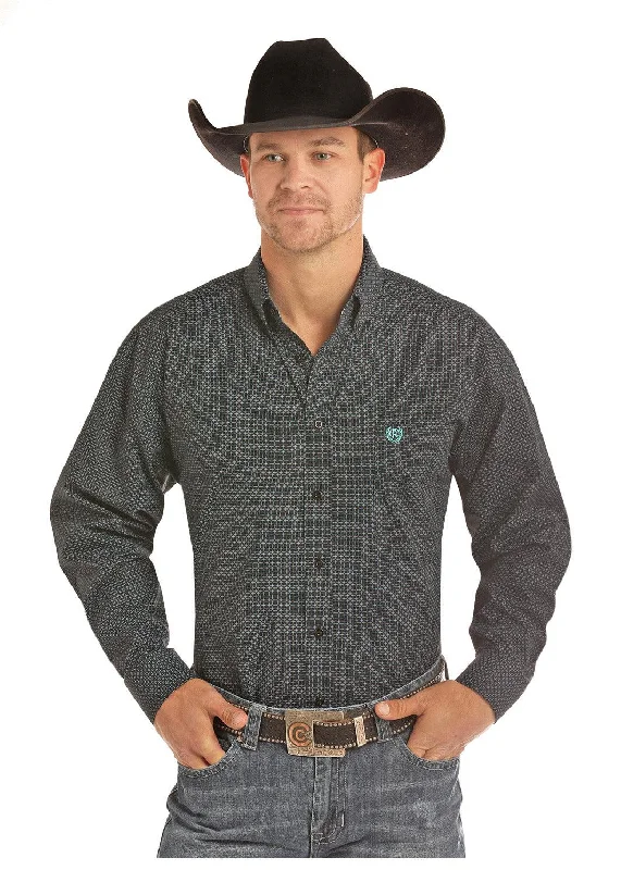 Panhandle Slim Men's Black Printed Snap Up Western Shirt 36S2203 36Y2203