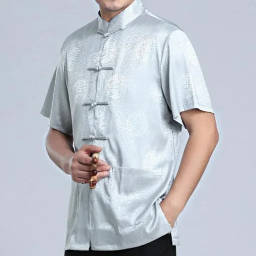 Traditional Silk Chinese Kung Fu Shirt Base Shirt