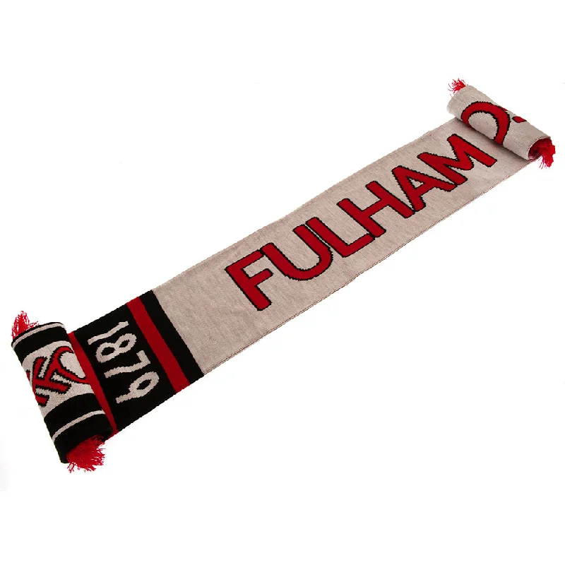 Fulham FC Crest Fringed Scarf