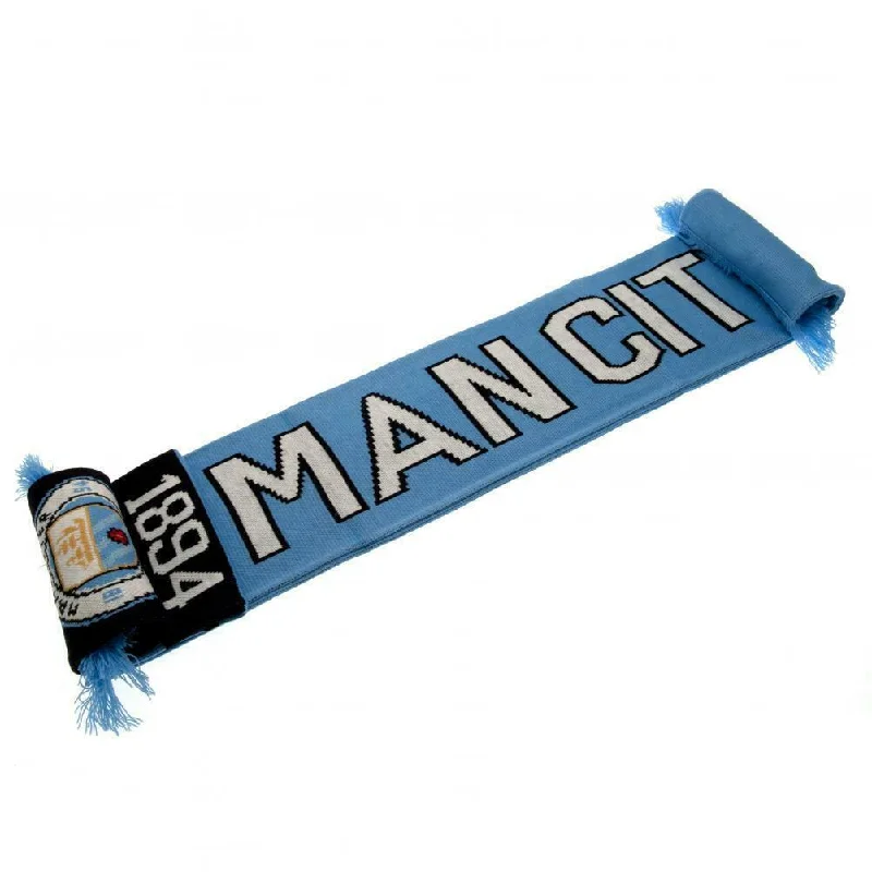 Manchester City FC Unisex Adult Nero Scarf