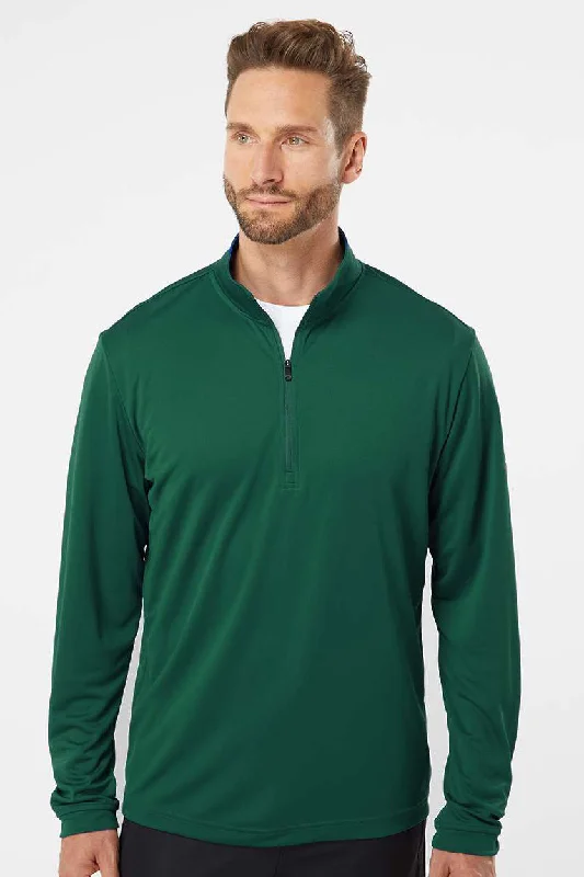 Adidas Mens UPF 50+ 1/4 Zip Sweatshirt - Collegiate Green - NEW