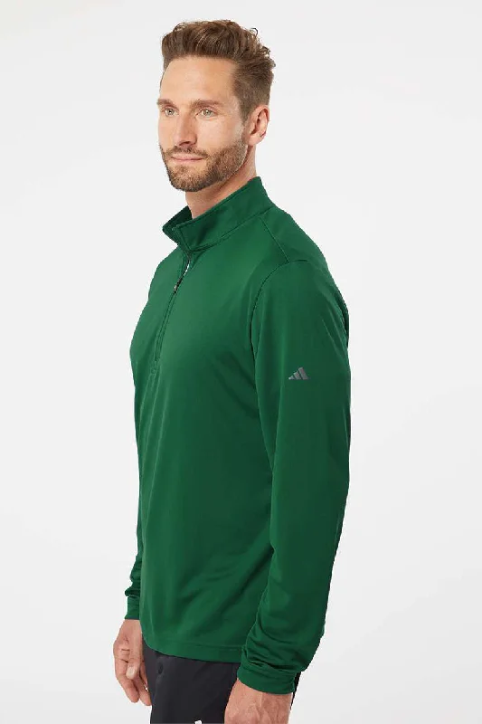 Adidas Mens UPF 50+ 1/4 Zip Sweatshirt - Collegiate Green - NEW